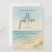 Elopement Beach Wedding Einladung (Vorderseite)