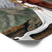 Elopement Couple in the Mountains Print Poster (Ecke)