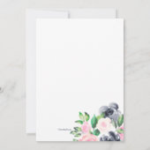 Elopement-Empfang Einladung (Rückseite)