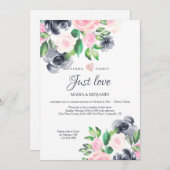 Elopement-Empfang Einladung (Vorne/Hinten)