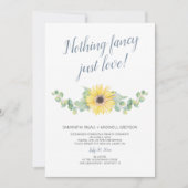 Elopement Empfang Nichts Extravagant nur Liebe Einladung (Vorderseite)