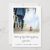 Elopement Foto Wedding Ankündigung (Vorderseite)
