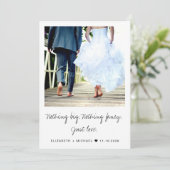 Elopement Foto Wedding Ankündigung (Stehend Vorderseite)