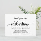 Elopement, glücklich immer nach Feier, rustikal Einladung (Stehend Vorderseite)