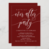 Elopement, glücklicherweise immer nach dem Party,  Einladung (Vorne/Hinten)