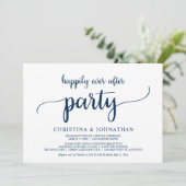 Elopement, glücklicherweise immer nach dem Party,  Einladung (Stehend Vorderseite)