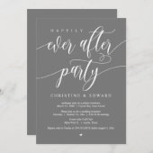 Elopement, glücklicherweise immer nach dem Party, Einladung (Vorne/Hinten)