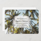 Elopement Hochzeitsempfang nur Verheiratet Jamaika Einladung (Vorne/Hinten)
