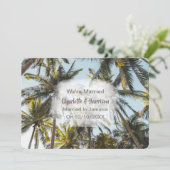 Elopement Hochzeitsempfang nur Verheiratet Jamaika Einladung (Stehend Vorderseite)