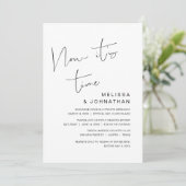 Elopement, jetzt ist es Zeit Einladung (Stehend Vorderseite)