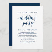 Elopement, seine und nach der Hochzeitsfeier Einla Einladung (Vorne/Hinten)