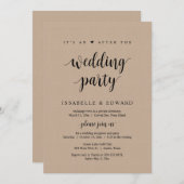 Elopement, Seine und nach der Hochzeitsfeier, Kraf Einladung (Vorne/Hinten)