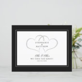 Elopement We tied the Knot Mr & Mrs Ankündigung (Stehend Vorderseite)