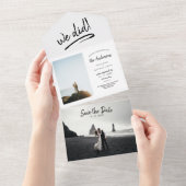Elopement Wedding Ankündigung Save the Date (Abreißen)