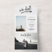 Elopement Wedding Ankündigung Save the Date (Innen Boden)