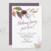 Elopement Wedding Nothing Extravagant Just Liebe Einladung (Vorne/Hinten)