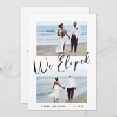 Elopement Wedding Wir haben 2-Foto Ankündigung (Vorne/Hinten)