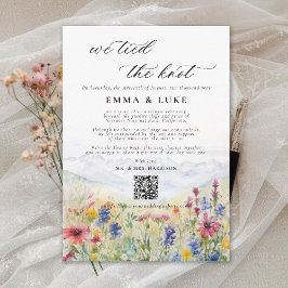 Elopement Wildblume Hochzeitstag Ankündigung