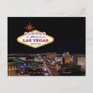 ELOPIERT in Fabulous Las Vegas Postkarte