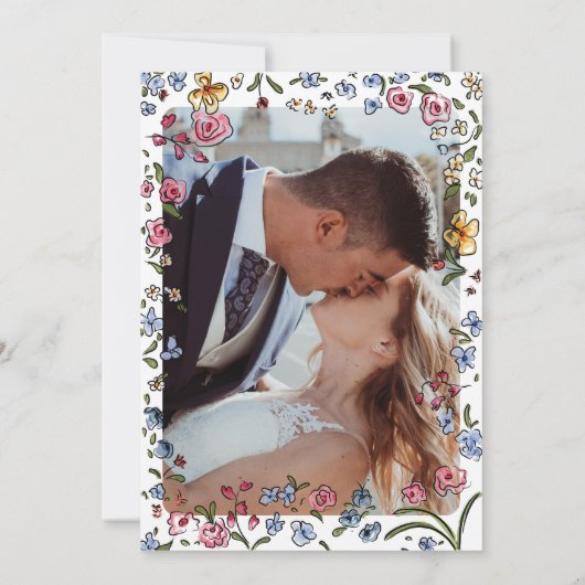 Eloption Wasserfarbenbogen Einladung (Rückseite)