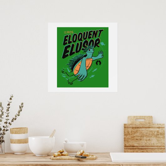 Eloquent Elusor Release Poster (Küche)