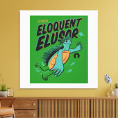Eloquent Elusor Release Poster auf Wrapped Canvas Leinwanddruck (Insitu (Wohnzimmer))