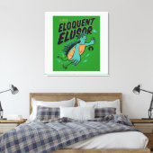 Eloquent Elusor Release Poster auf Wrapped Canvas Leinwanddruck (Insitu (Schlafzimmer))