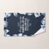 Eloquent Silence Zitat Kunst für Serendekor Badhandtuch Set (Handtuch)