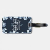 Eloquent Silence Zitat Kunst für Serendekor Gepäckanhänger (Rückseite horizontal)