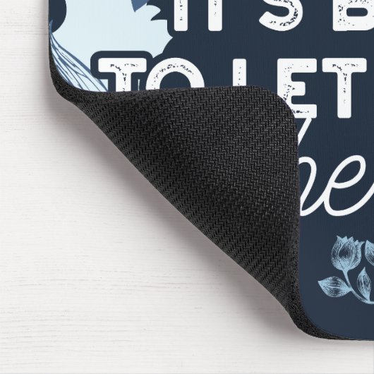 Eloquent Silence Zitat Kunst für Serendekor Mousepad (Ecke)