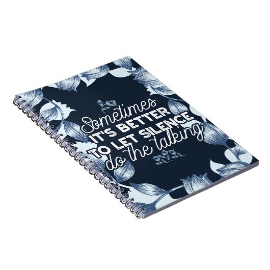 Eloquent Silence Zitat Kunst für Serendekor Notizblock (Rechte Seite)