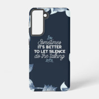 Eloquent Silence Zitat Kunst für Serendekor