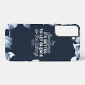 Eloquent Silence Zitat Kunst für Serendekor Samsung Galaxy Hülle (Rückseite (Horizontal))