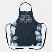 Eloquent Silence Zitat Kunst für Serendekor Schürze (Vorderseite)
