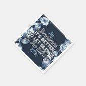 Eloquent Silence Zitat Kunst für Serendekor Serviette (Ecke)