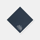 Eloquent Silence Zitat Kunst für Serendekor Serviette (Ecke)