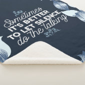 Eloquent Silence Zitat Kunst für Serendekor Sherpadecke (3/4)