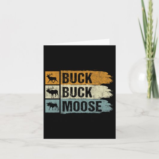 Elose Jagd Buck Buck Moose Karte (Vorderseite)