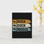 Elose Jagd Buck Buck Moose Karte (Gelbe Blume)
