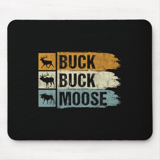 Elose Jagd Buck Buck Moose Mousepad (Vorne)