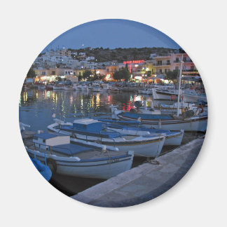 Elounda By Night - Kühlschrankmagnet
