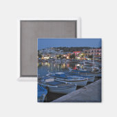 Elounda nach Nacht Magnet (Vorderseite/Rückseite)