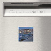 Elounda nach Nacht Magnet (In Situ (Geschirrspüler))