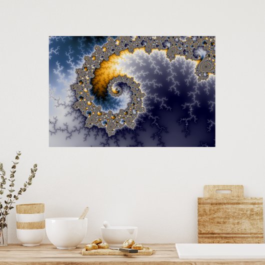 Elp1 - Fraktal Poster (Küche)