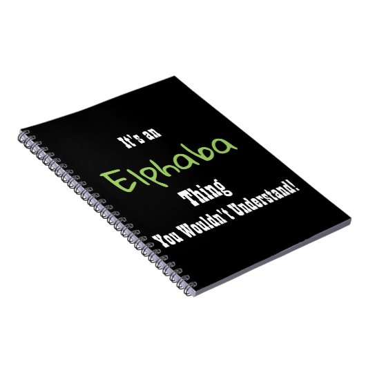 Elphaba Zeitschrift Notizblock (Rechte Seite)