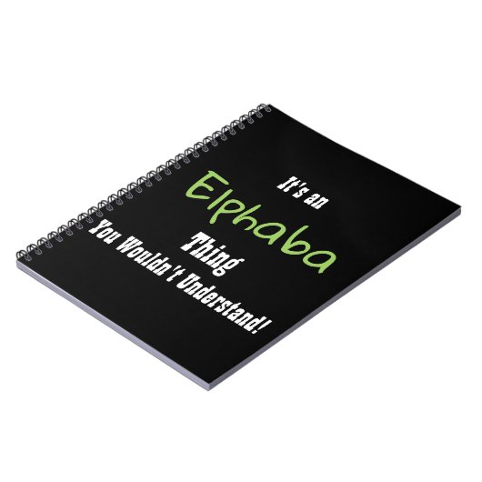 Elphaba Zeitschrift Notizblock (Linke Seite)