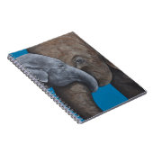 Elphant und Child Blue Notebook Notizblock (Rechte Seite)