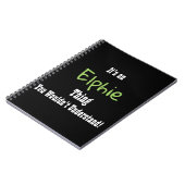 Elphie Zeitschrift Notizblock (Linke Seite)