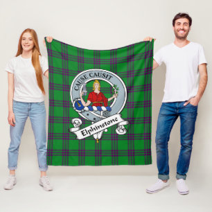 Elphinstone Jagdklan Abzeichen Tartan Kariert Fleecedecke
