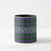 Elphinstone Tartan mit Nachname Tasse (Zentrum)